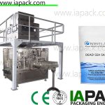 1000g salt doypack packing machine granule rotary weighing filling sealing packaging machine up to 35 packs per min