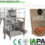 110g nuts pouch grain packing machine form fill seal packaging
