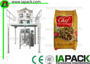 Automatic Vertical Packing Machine 500g Pet Food Packing Machine up to 90 packs per min