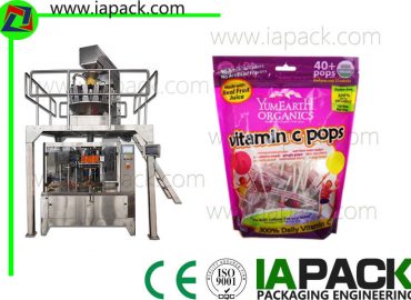 candy premade pouch packing machine rotary preformed fill seal bagging