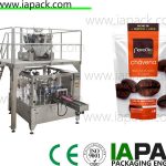 coffee beans stand-up zip bag packing machine rotary packing machine with multi-head scale