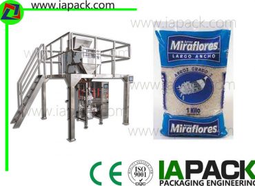 electronic weigher granule filling machine customized with linear scale