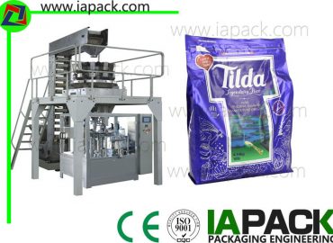 granule flat bottom bag premade pouch packaging machine given bag packing machine with multi-head scale