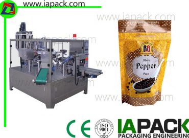 paste filling sauce packaging machine doypack pouch rotary packing