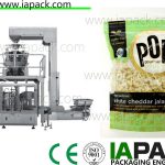 popcorn premade pouch filling sealing machine with multi head scale