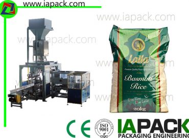premade rice open mouth bagging machine automatic bag placer