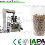 stand-up zipper premade pouch packing machine biscuit stand-up zipper pouch rotary packing machine