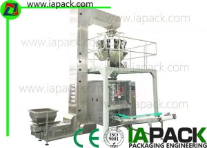 Vertical Packaging Machine with 10 head dimpled multi-head weigher