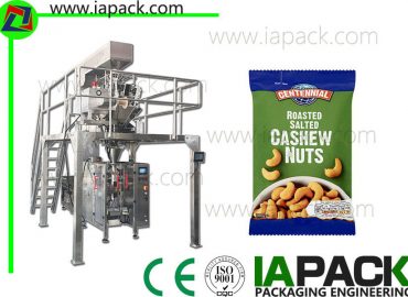 automatic form fill seal machine with multi head weigher for cashew nuts packing snacks packing machine