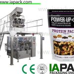 automatic nuts doypack packing machine with zipper