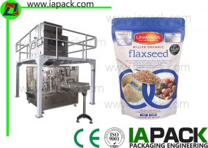 flaxseed zipper premade pouch filling machine including linear scale