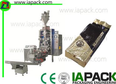 high speed 100g-1000g brick shape vacuum coffee powder packing machine with auger filling machine