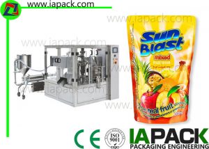 rotary fruit juice packaging machine liquid filling energy saving