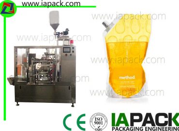 stand-up bag edible oil pouch packing machine auto 6 working station up to 50 bags/min
